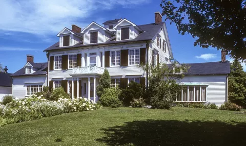 Billings Estate, a Georgian-style house overlooking the Rideau River.