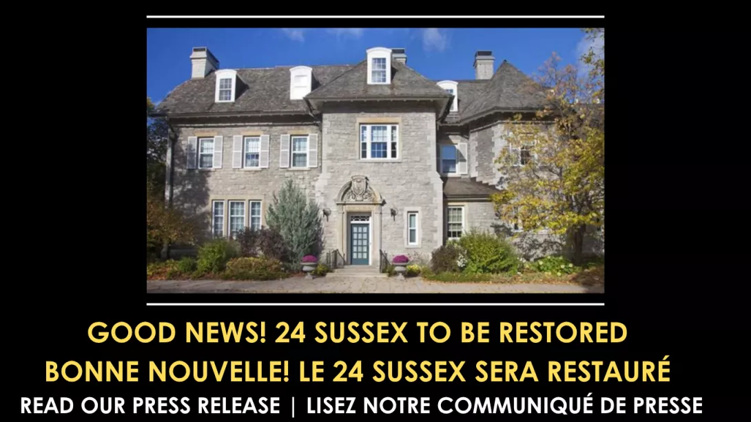 GOOD NEWS! 24 SUSSEX TO BE RESTORED